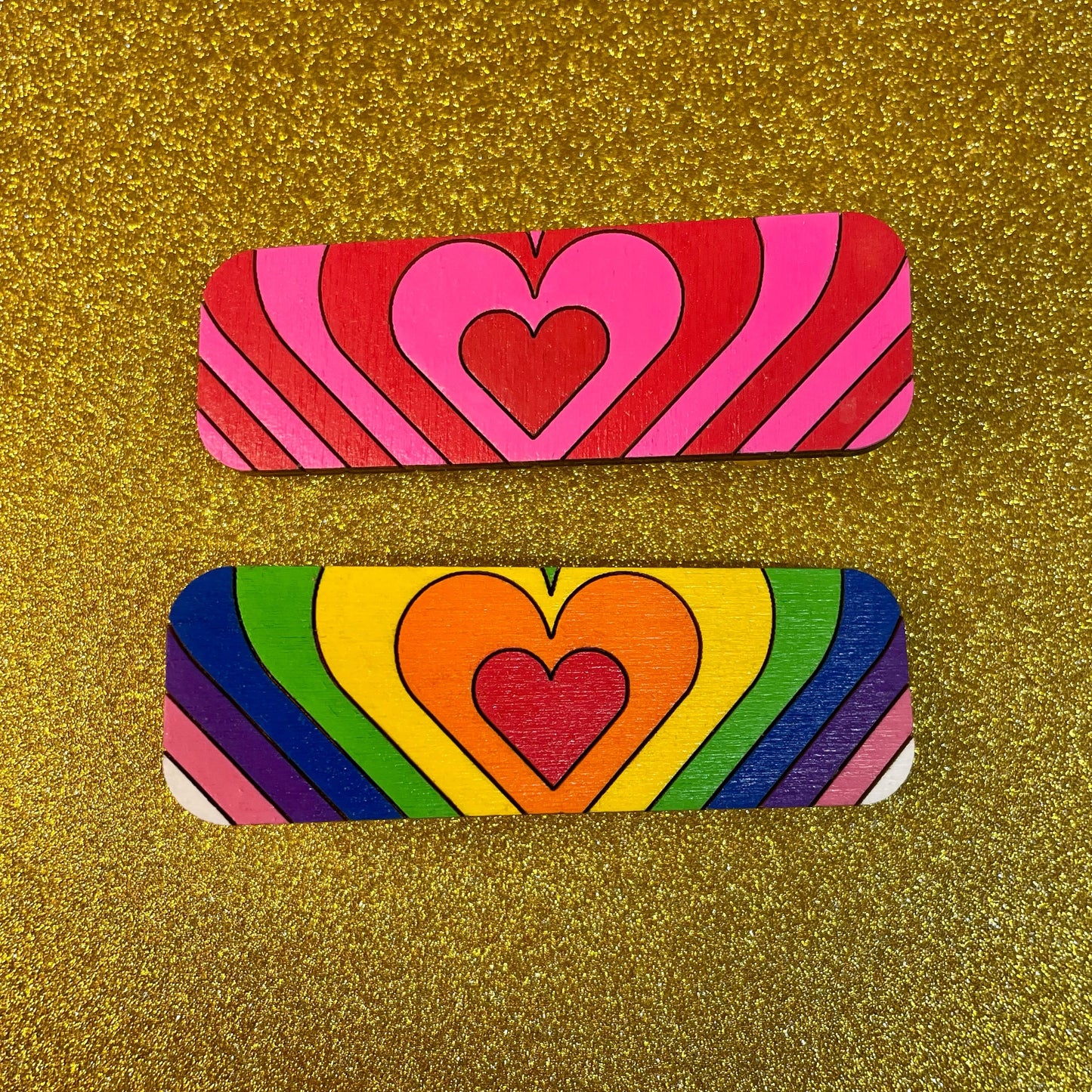 Retro Heart Hairclip