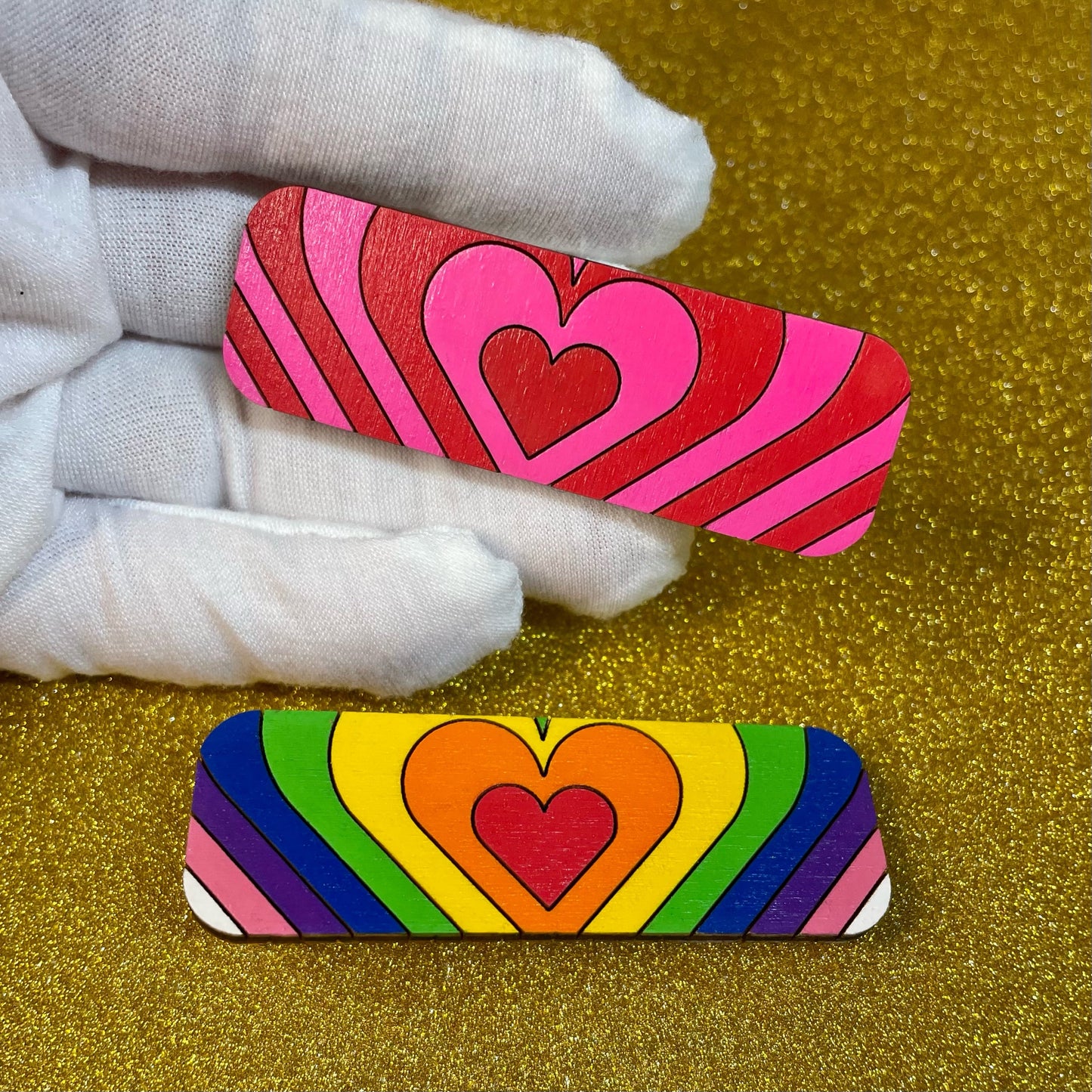Retro Heart Hairclip