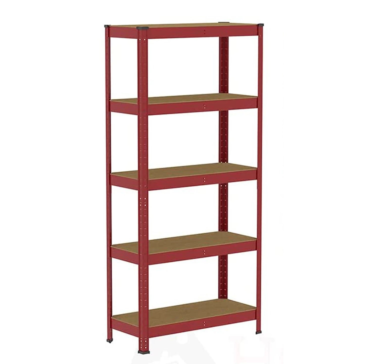 5 Tier Metel Garage Shelf Unit 150x70x30cm, Heavy Duty, Boltless Design, for Warehouse Workshop Office, 875kg Total Capacity