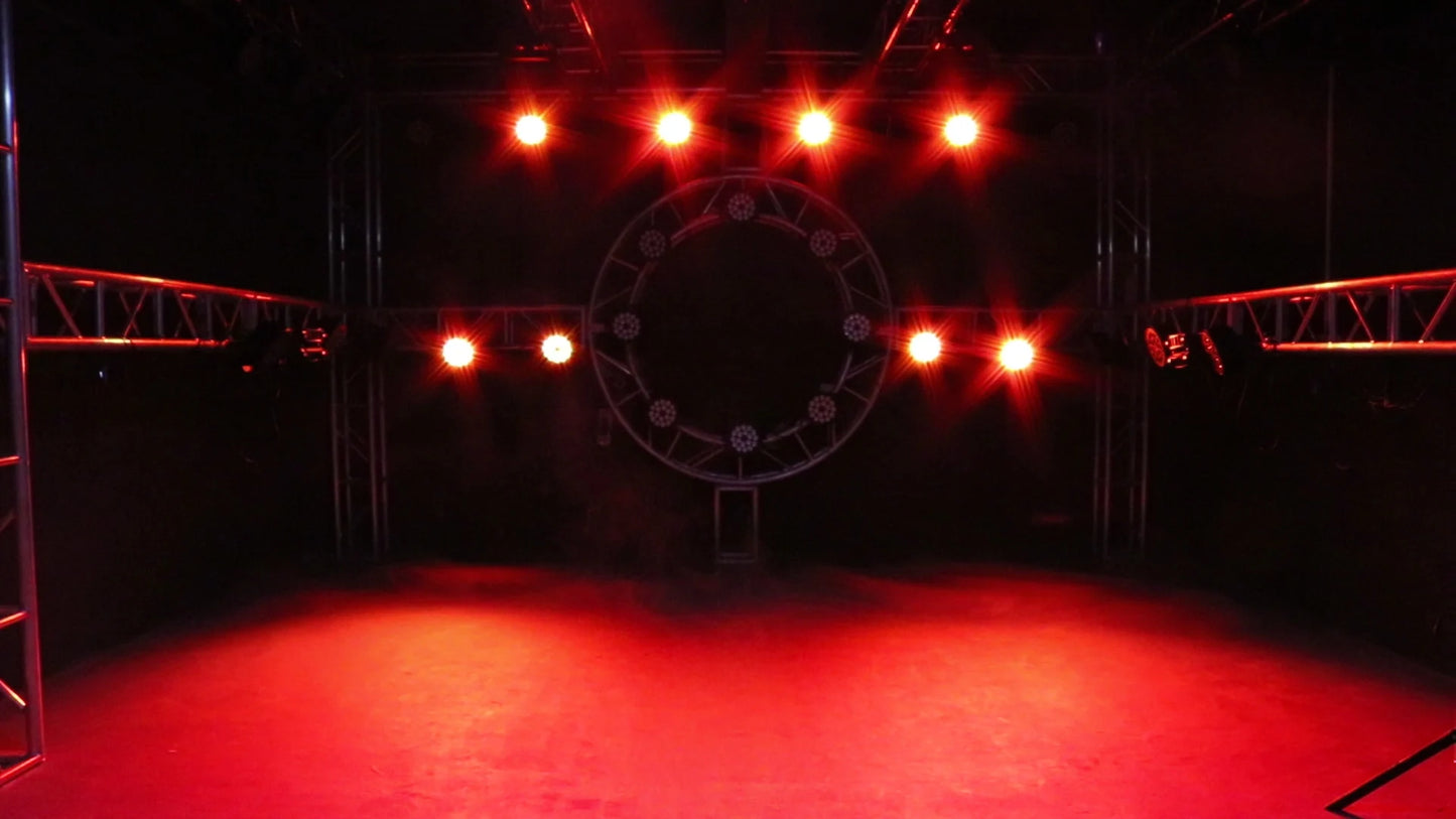 SHEHDS LED Flat/ Big Par 18x18W 6in1 or 18x12W 4in1 Lighting DMX512 Aluminum Alloy Suitable For DJ Disco Christmas Party Stage