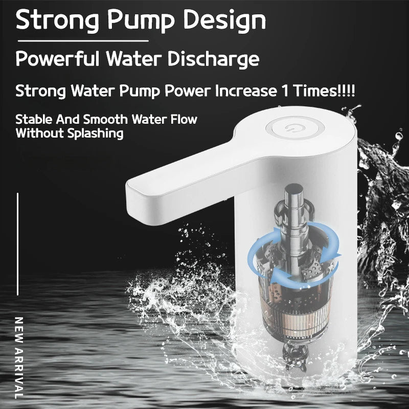 Smart Electric Water Pump Dispenser - Touch Control USB Charging Auto-Filling System for Home Various Bucket Sizes