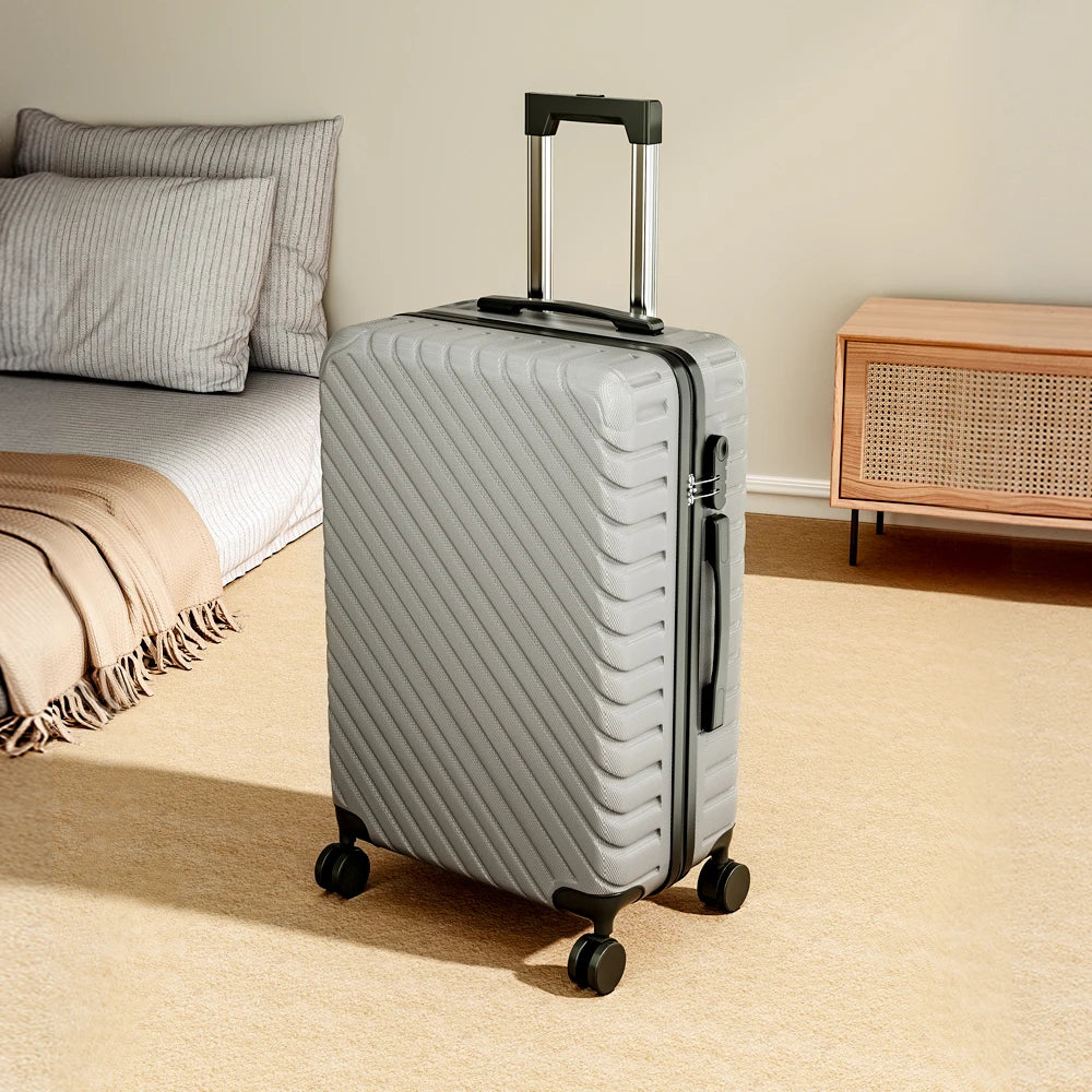 【Sheonly】 Lightweight Hardside Travel Suitcase with Spinner Wheels, 20"