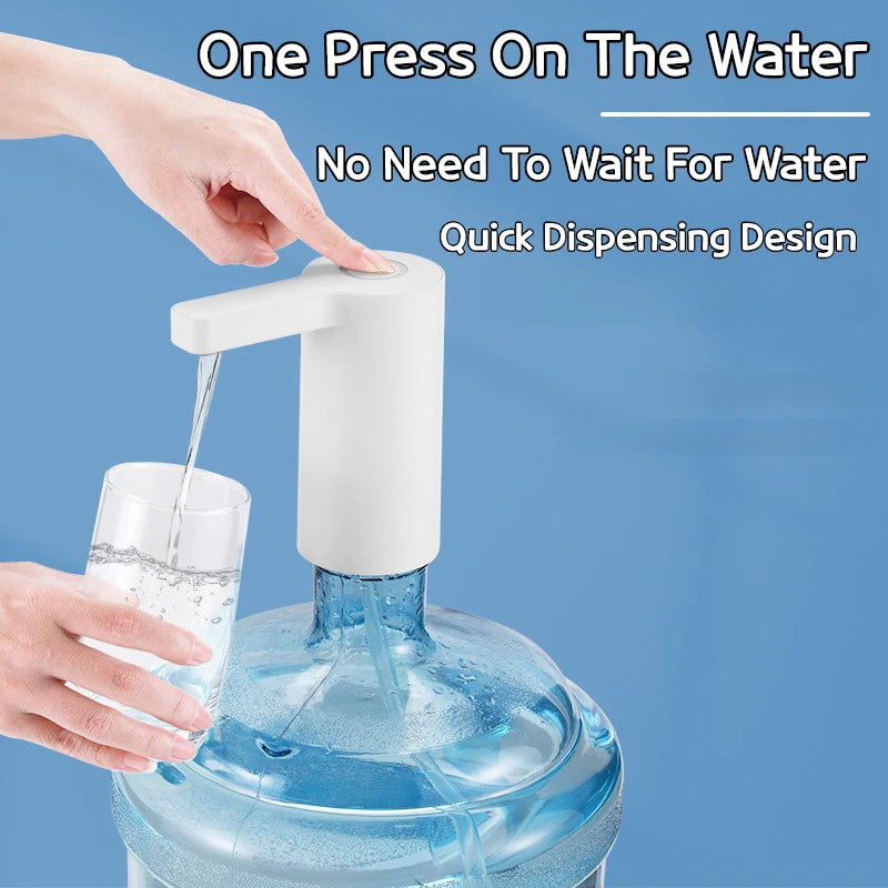 Smart Electric Water Pump Dispenser - Touch Control USB Charging Auto-Filling System for Home Various Bucket Sizes