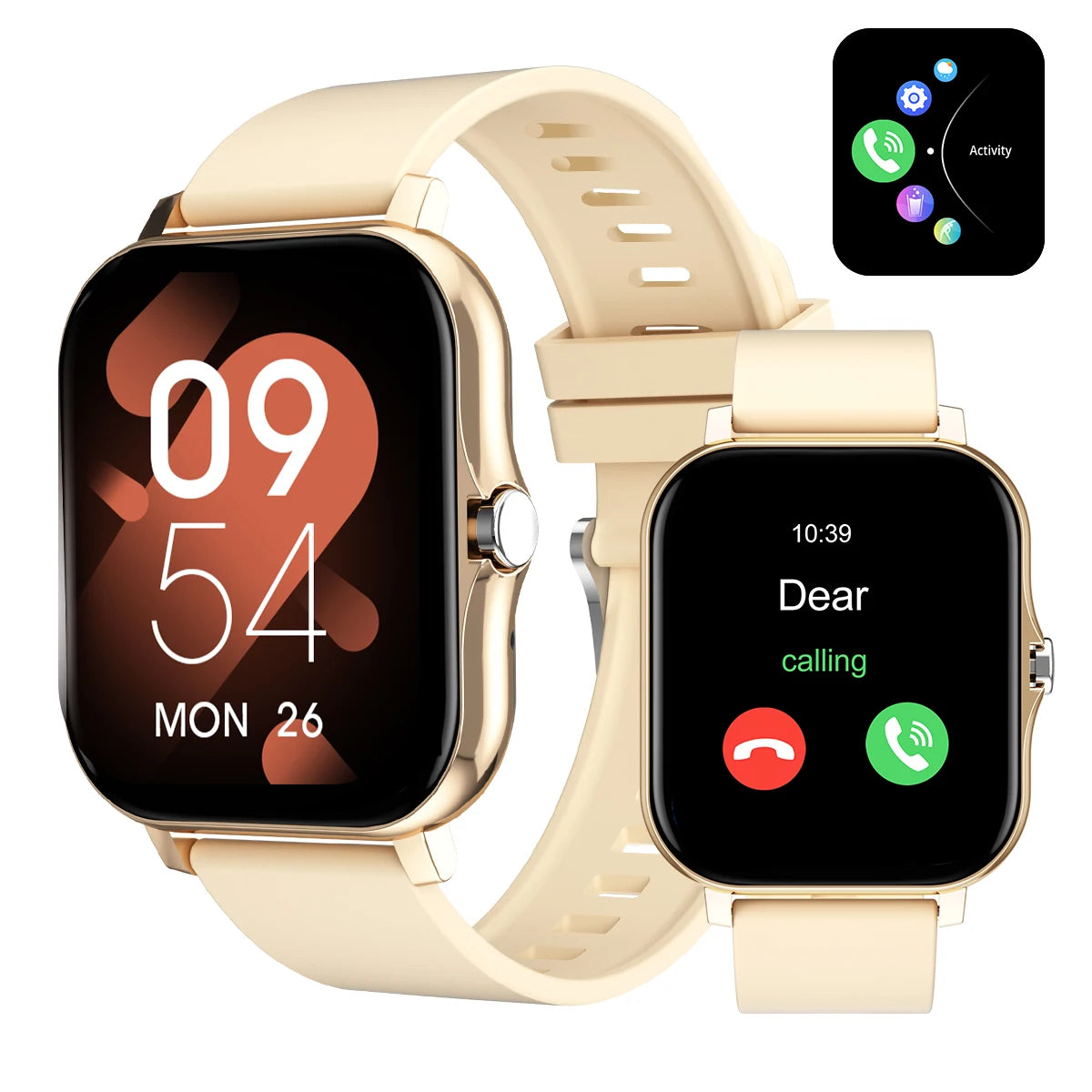 New smart watch, call, message reminder, compatible with iPhone/android, smart sports watch suitable for men and women