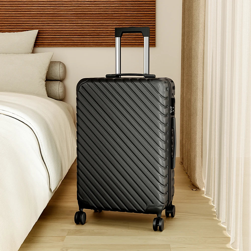 【Sheonly】 Lightweight Hardside Travel Suitcase with Spinner Wheels, 20"