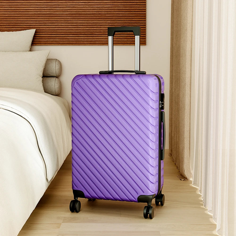 【Sheonly】 Lightweight Hardside Travel Suitcase with Spinner Wheels, 20"