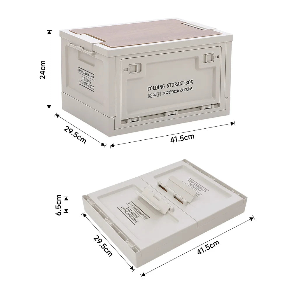 Collapsible Outdoor Camping Storage Box Folding Container for Camping, Picnics, 30L & 45L