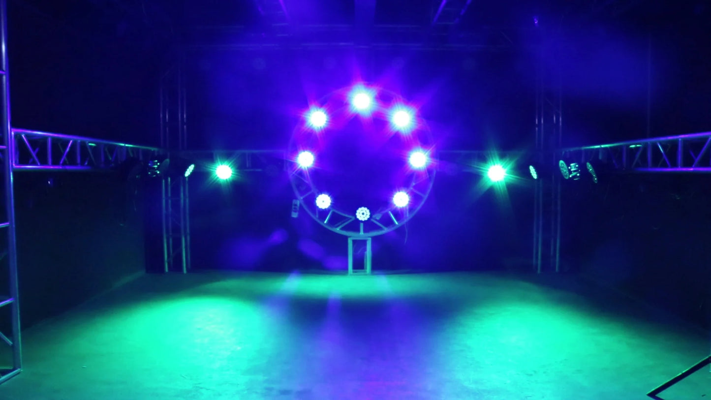 SHEHDS LED Flat/ Big Par 18x18W 6in1 or 18x12W 4in1 Lighting DMX512 Aluminum Alloy Suitable For DJ Disco Christmas Party Stage