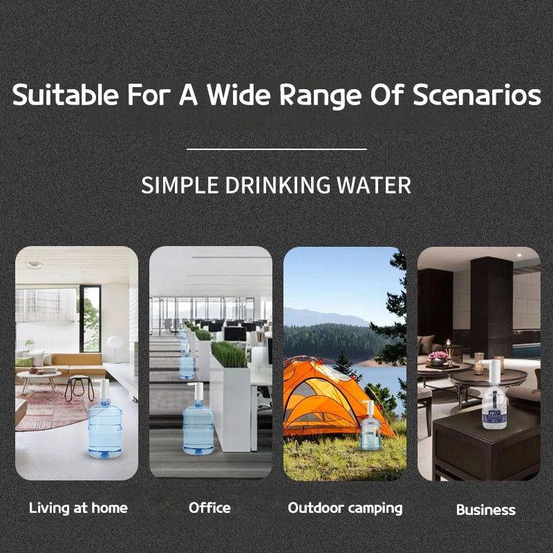 Smart Electric Water Pump Dispenser - Touch Control USB Charging Auto-Filling System for Home Various Bucket Sizes