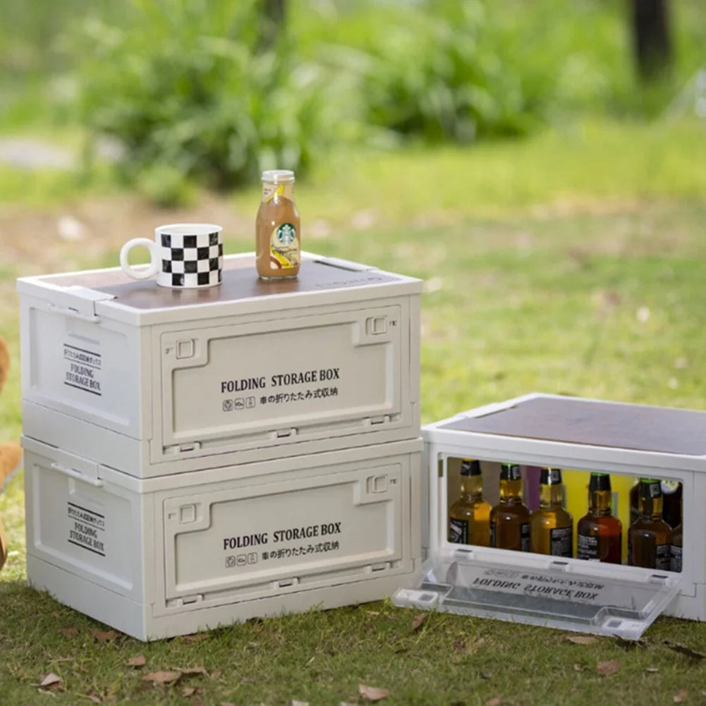 Collapsible Outdoor Camping Storage Box Folding Container for Camping, Picnics, 30L & 45L