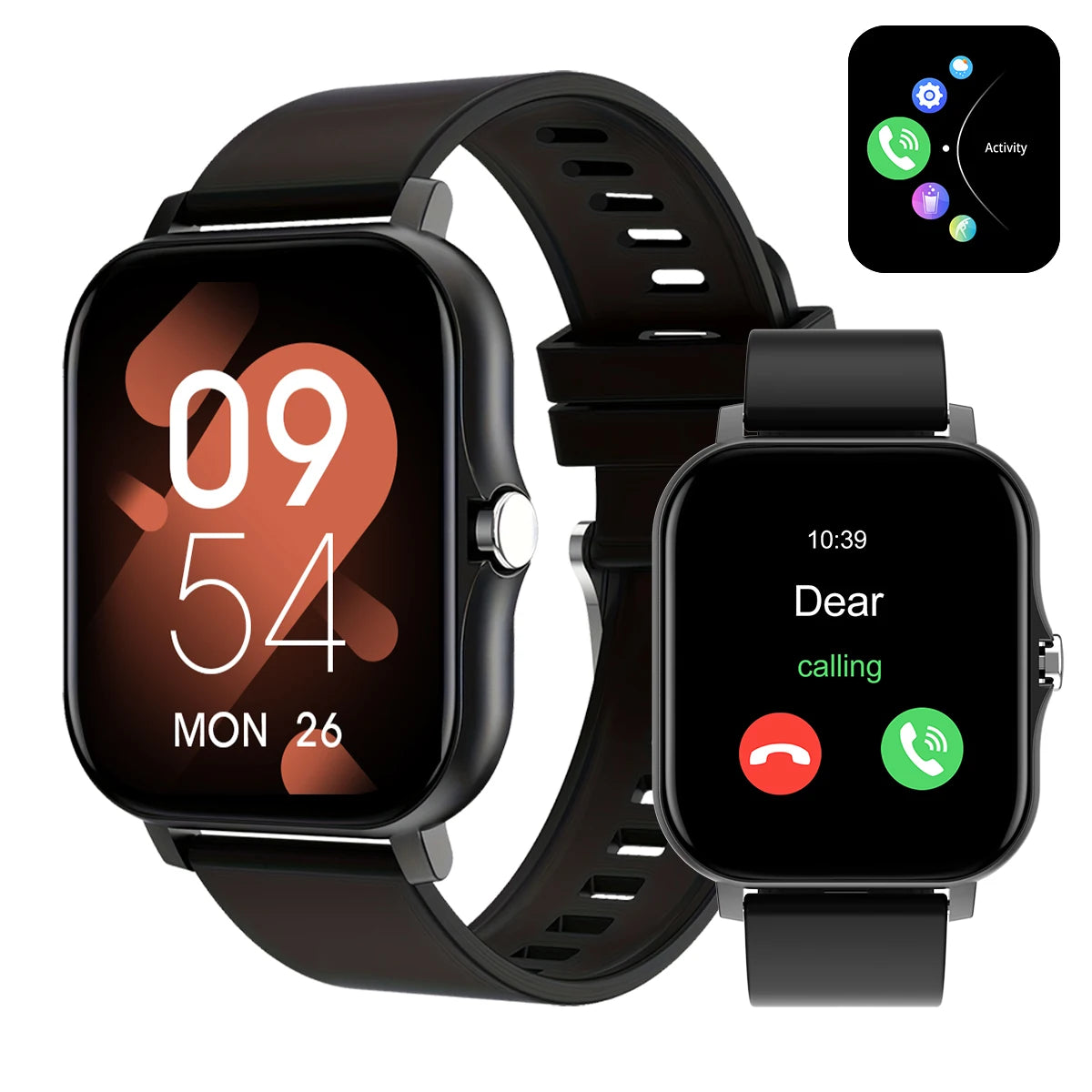 New smart watch, call, message reminder, compatible with iPhone/android, smart sports watch suitable for men and women